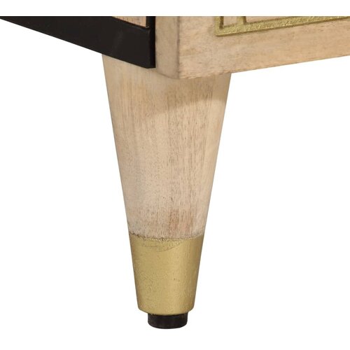  Visoka komoda 60 x 33 x 100 cm od masivnog drva manga Slike