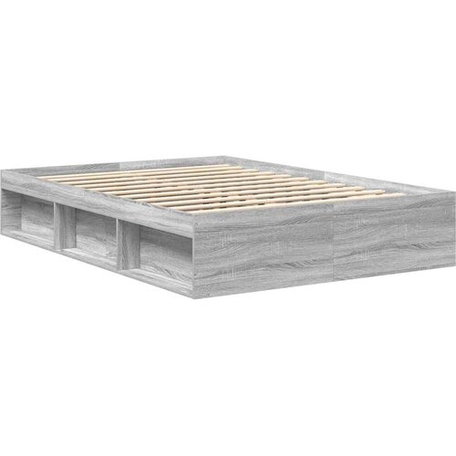  Okvir za krevet boja hrasta 140x190 cm Slike