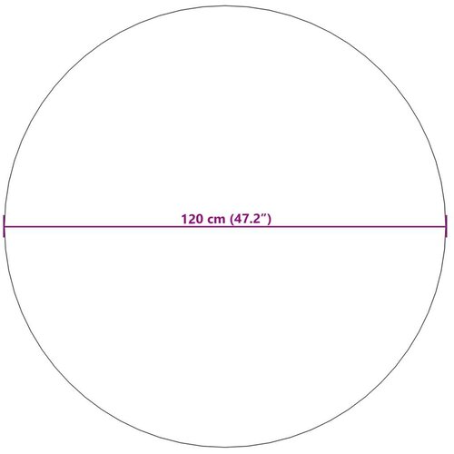  Tepisi za područja Kružni HUARTE Bež &amp;Oslash; 120 CM Poliester - Bež &amp;Oslash; 120 cm Uzorak vala Slike
