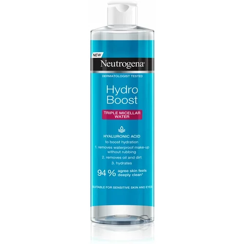 Neutrogena Hydro Boost® Face micelarna voda 3v1 z vlažilnim učinkom 400 ml