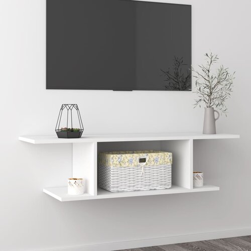 VidaXL Stenska TV omarica bela 103x30x26,5 cm Slike