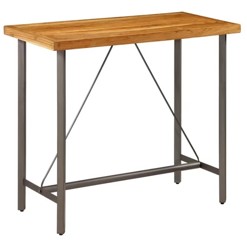  Barska miza iz trdne predelane tikovine 120x58x106 cm