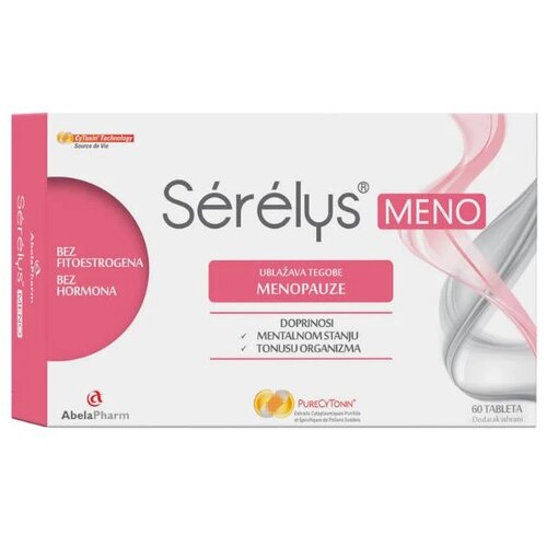 Abela pharm Tablete za žene u perimenopauzi i menopauzi Sérélys Meno, 60 Tableta Slike