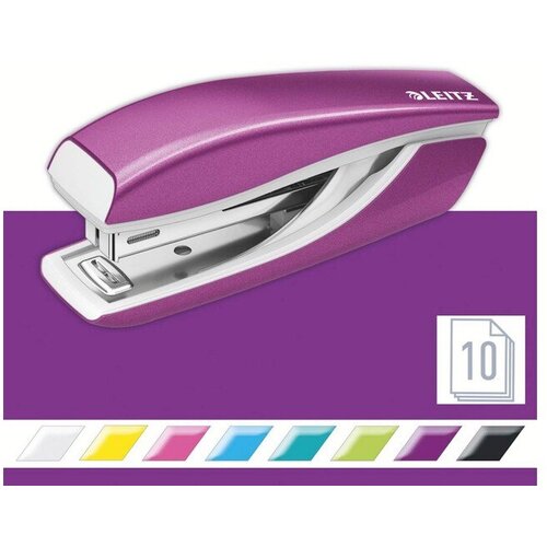 Esselte Leitz spenjač wow metal mini, do 10 listov, metalik vijola 55281262 Cene