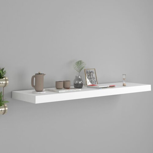  Plutajuća zidna polica bijela 90 x 23,5 x 3,8 cm MDF Slike
