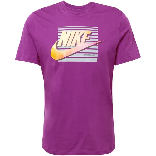 Nike Sportswear Majica 'FUTURA' rumena / svetlo siva / lila