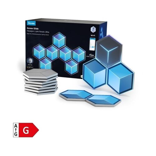 GOVEE GLIDE HEXAGON LIGHT PANELS ULTRA 7-PACK Slike