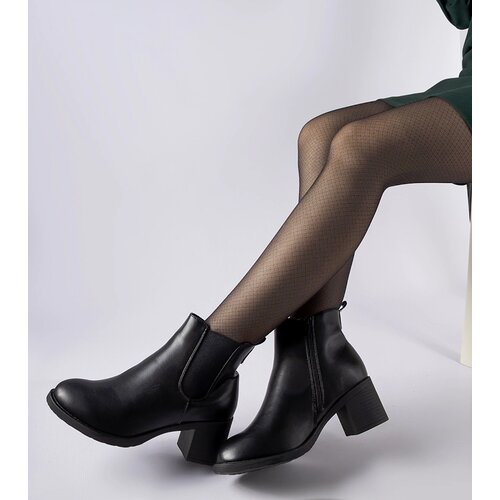 Gemre Black block heel ankle boots Pacific Cene