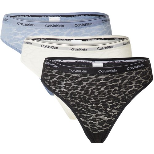 Calvin Klein Underwear Spodnje hlačke ecru / golobje modra / črna / bela Slike