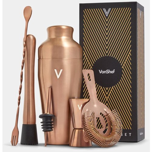 Vonshef 6 delni set za koktajle Parisian Rose Gold Cene