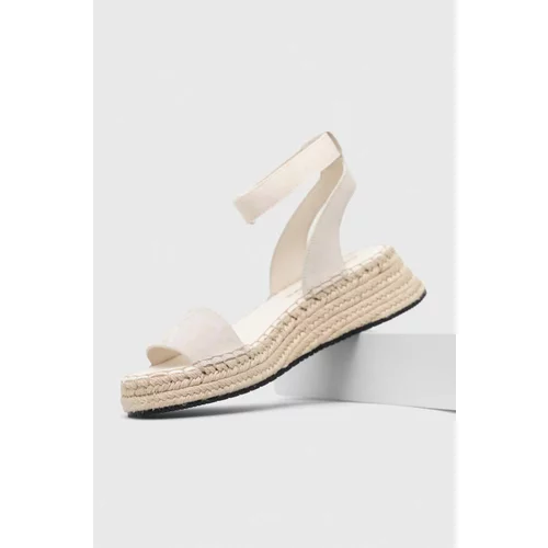 Calvin Klein Jeans Sandale SPORTY WEDGE ROPE SU CON za žene, boja: bež, s platformom, YW0YW00977