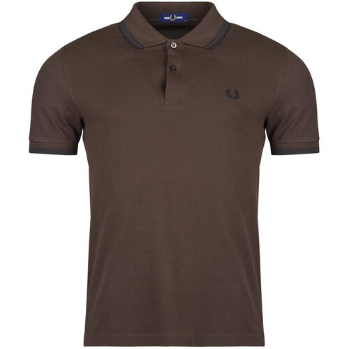 Fred Perry TWIN TIPPED SHIRT Smeđa Slike