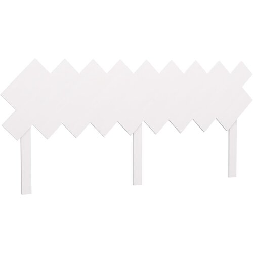 Maison Chic posteljno vzglavje - vzglavna omarica - nočna omarica belo 178x3x80,5 cm trdna borovina, (21706020) Slike