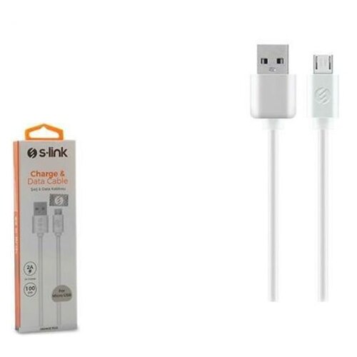 S-link AND-KC13B kabl USB A (muški) na micro USB B (muški) 1m beli Cene