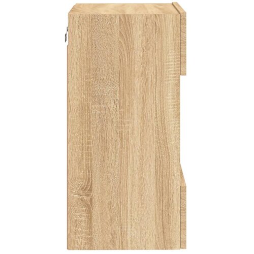  Zidni TV ormarić s LED svjetlima boja hrasta 40x30x60,5 cm Slike