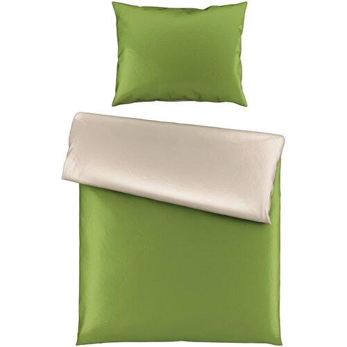 Esposa obojestranska posteljnina uni satin 140/200 cm saten zelena Cene