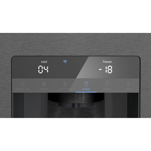 Siemens KF96DAXEA iQ500 Stran ob strani Multi Door, trda voda, Black Steel, Home Connect Slike