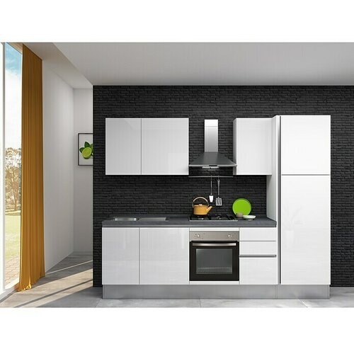 Marinelli Cucine Kuhinjski komplet (&amp;Scaron;irina: 275 cm, S električnim uređajima, Bijele boje, Desni graničnik) Slike