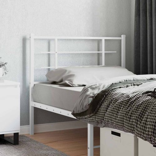  Metalno zamjensko uzglavlje bijelo 107 cm Slike