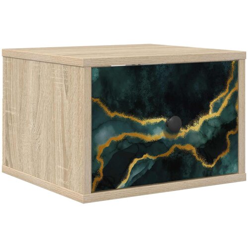  Wall-mounted noćni ormarić WIJHE Hrast sonoma 36 x 33 x 25 cm Slike