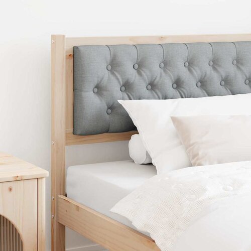 vidaXL Vzglavje Drugo Rjava in svetlo siva 100 cm Trdna borovina Cene