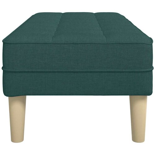  Klupa s jastukom Tamnozelena 113 x 57 x 39 cm tkanina Slike