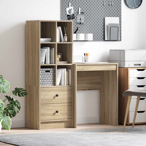  Stol s ladicama 2 pcs Sonoma hrast Cijene
