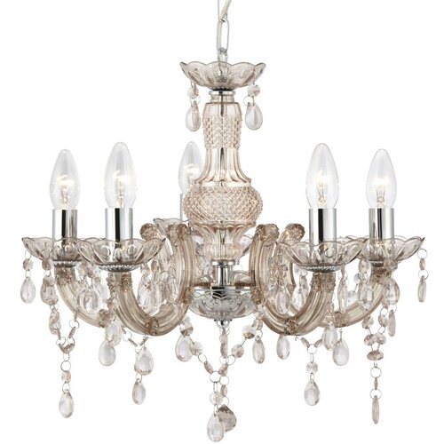 Searchlight Marie Therese Lestenec s 5 lučmi, minkov zaključek z akrilnimi kristali, E14, (22101228) Cene