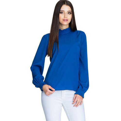 Figl Ženska bluza M595 plava | bijela | smeđa Cene