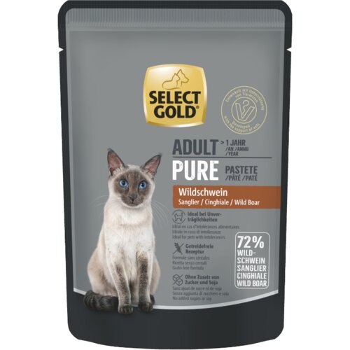 Select Gold Cat Adult pa&scaron;teta s veprovinom vrećica 85 g Cijene