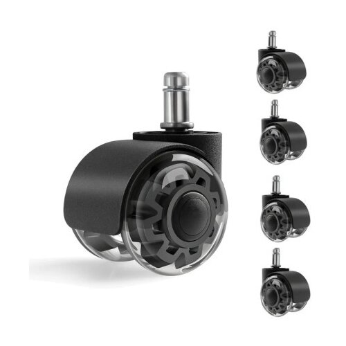Mark Adler Wheels 3.0 Black silikonski točkići za kancelarijsku stolicu (set 5 kom) ( 30036 ) Slike