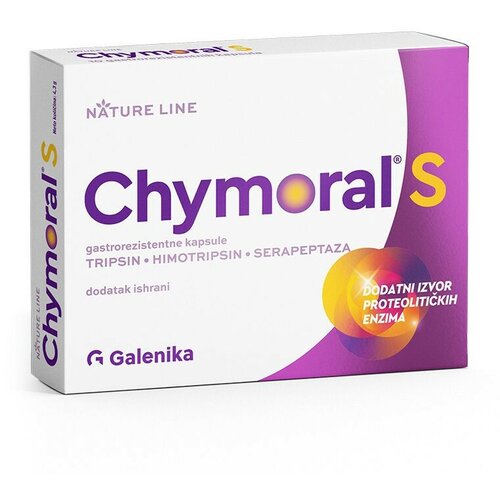 Chymoral S, 10 gastrorezistentnih kapsula Slike