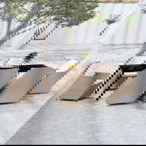  Vrtna jedilna garnitura 7-delna rjava, (20672602) Slike