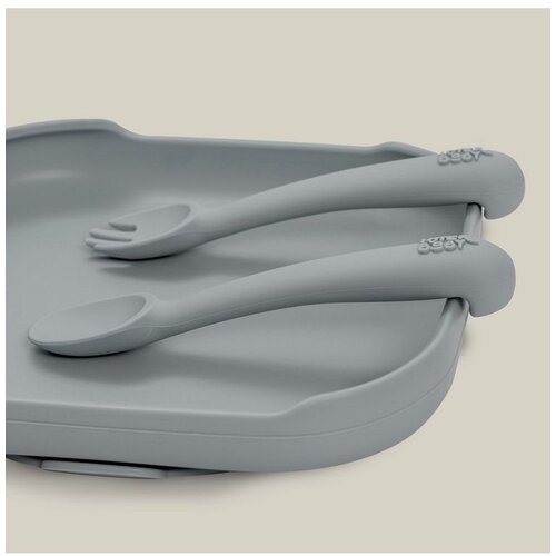 Interbaby silikonski set pribora za jelo Petrol Grey Slike
