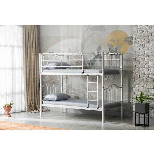 HANAH HOME R25 - white (90 x 190) white bunk bed Slike