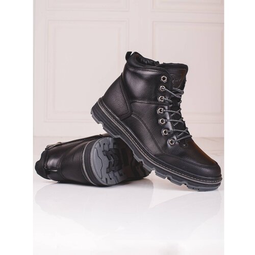 SHELOVET Black lace-up men's trappers Cijene