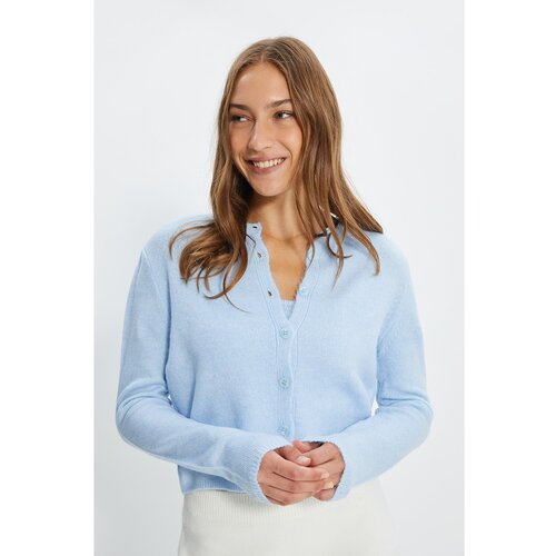 Trendyol Blue Blouse Cardigan Knitwear Suit Slike