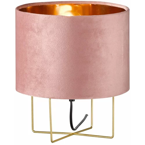 Fischer & Honsel ružičasta stolna lampa Aura, visina 32 cm