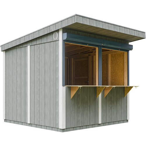 Timbela Kiosk na osnovi lesa - 5,9 m&sup2; - V 240 x 248 x 305 cm - M950-CAVERN STEEL, (5000117208) Cene