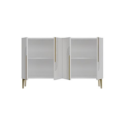 Hanah home konzola meyra 120 white gold Slike