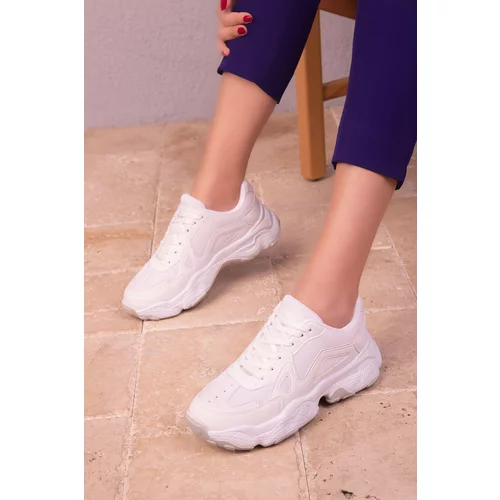 Soho Women's White Sneakers 18148