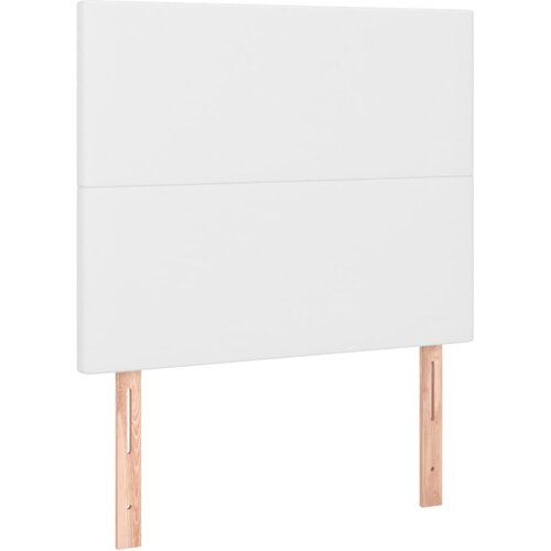 Maison Chic Posteljno vzglavje - Vzglavna omarica 2 kosa belo 100x5x78/88 cm umetno usnje, (22076922) Slike