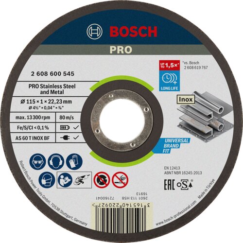 Bosch Power Tools Trennscheibe 2608600545 2608600545: orodje za rezanje plo&amp;scaron;čica 2608600545., (20786588) Slike