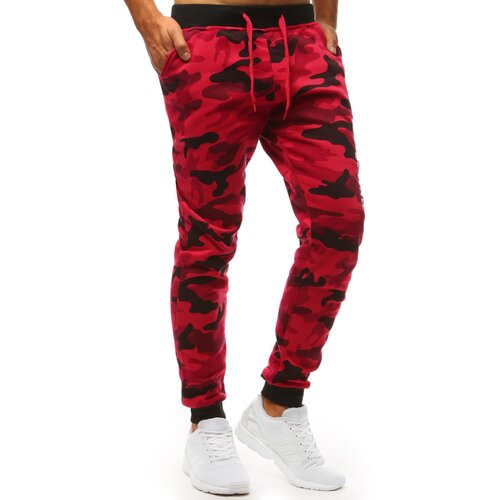 DStreet Men&amp;#039;s red camo sweatpants UX3516 Slike