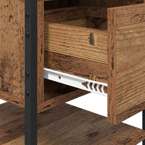 VidaXL Noćni ormar Staro drvo 40 x 42 x 56 cm Konstruirano drvo Slike
