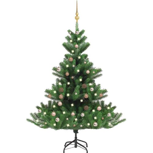  Umjetno drvce kavkaška jela LED s kuglicama zeleno 180 cm Cene