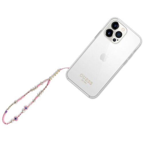 Guess Vezica za mobilni Strap Beads Shell Pink Slike