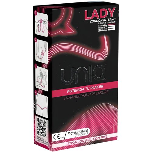 Uniq Lady - ženski kondomi (3 kos) Cene
