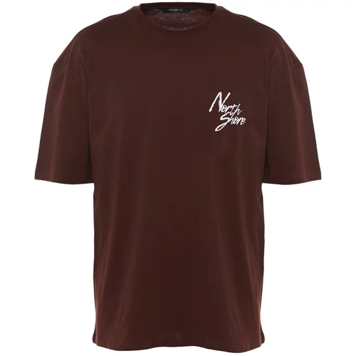 Trendyol T-Shirt - Brown - Relaxed