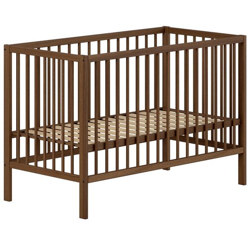 Vipack Smeđi dječji krevet od masivne bukve s podesivom visinom 60x120 cm Dino &ndash; Cijene